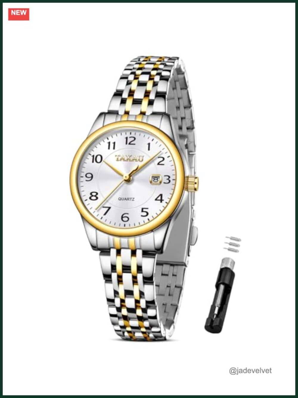 Women's Waterproof Dress Watch Stainless Steel Silver Band